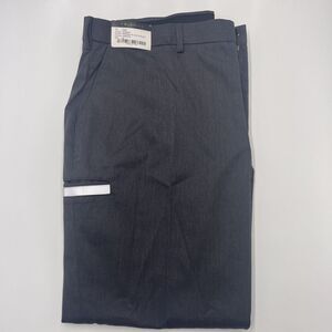 Twinhill Mens Universal-ML‎ Flat Front Pants Charcoal Grey Reflective Trim